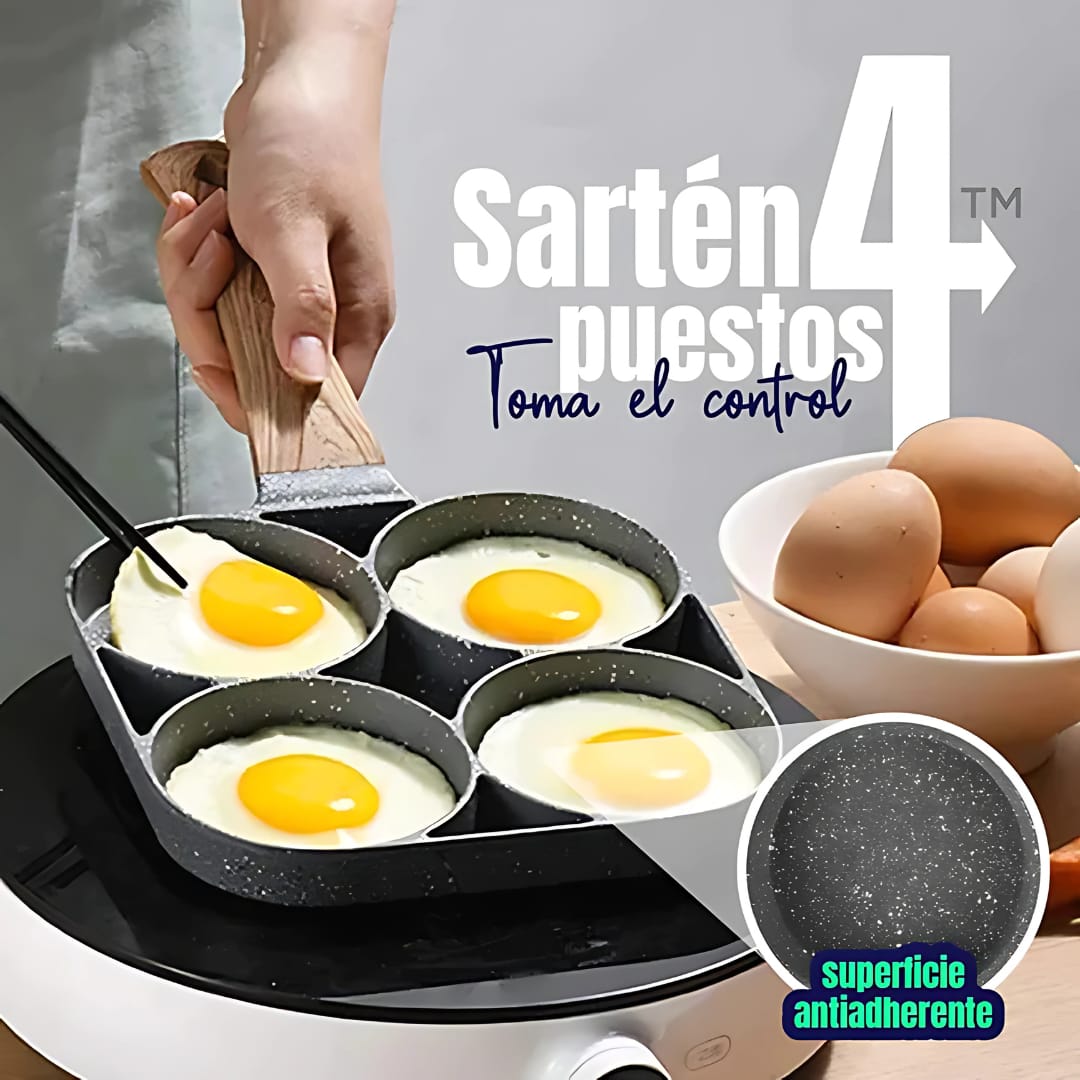 🍳Sartén 4 puestos Man™